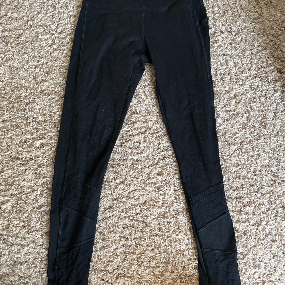 PINK black mesh leggings